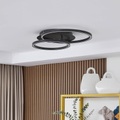 LUCANDE, Lucande Tjado LED-Deckenlampe rund zweiflammig