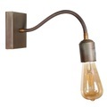 Mit Flexarm - Wandlampe Orio aus Messing