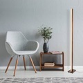 LED-Stehleuchte Madera in Holz-Optik, dimmbar