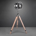 Reality Leuchten, Standventilator Tromsö, Dreibein aus Holz