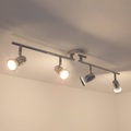 Lampenwelt.com, Vierflammige GU10-LED-Deckenlampe Arminius