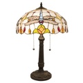 Tischleuchte 5945 im Tiffany-Look mit Libellen