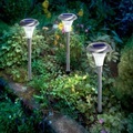 Capri Solarleuchte Edelstahl 3er-Set