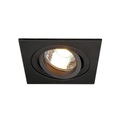 SLV 113491 New Tria Einbauleuchte EEK: abhängig v. Leuchtmittel (A++ - E) Halogen GU10 50 W Schwarz