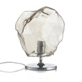 LED-Tischleuchte Petra mit effektvollem Glasschirm