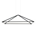 Grok Tubs LED-Hängelampe in Matt-Schwarz 90x60 cm