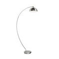 Lindby Zara LED-Bogenleuchte mit Fußdimmer