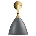 GUBI, Gubi-Bestlite BL7 Wandleuchte, Messing/ Grau