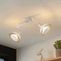 Lindby Erin LED-Deckenstrahler weiß zweiflammig