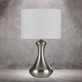 Searchlight, Tischleuchte Touch 2750, silber satiniert