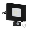 LED-Außenstrahler Faedo 3 mit Sensor, schwarz, 30W