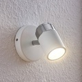 Lampenwelt.com, Weißer GU10-Strahler Kardo, IP44