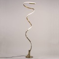 LED-Stehleuchte Helix, antik satiniert