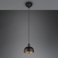 Hängeleuchte Punch schwarz/gold einflammig Ø 18 cm
