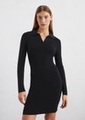 DfC Kurzes Polo-Strickkleid slim