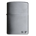 Zippo, Personalisierbares Zippo Feuerzeug Regular Chrome Brush Finish