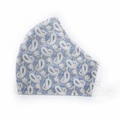 Sunita Suits, Hochwertige Stoffmaske mit Hygienebeutel blau,weiss - made in Zurich