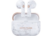 HAPPY PLUGS Hope - True Wireless Kopfhörer (In-ear, White Marble)