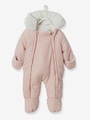 Warmer Baby Overall, gefüttert pfirsich bedruckt