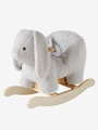 Schaukel-Hase für Babys grau