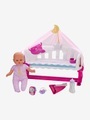 Schlaf bei mir Babypuppe mit Babyfon NENUCO rosa