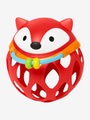 SKIP HOP Rasselball FUCHS mit Beißringdetails in rot