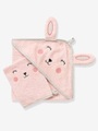 VERTBAUDET, Baby Kapuzen-Badetuch, Kapuzenhandtuch rosa