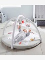 Activity-Decke Sternenregen weiss bedruckt