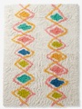 VERTBAUDET, Hochflor-Teppich Harlekin, Baumwolle mehrfarbig