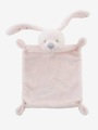 Bestickbares Schmusetuch Hase, Geschenkbox rosa