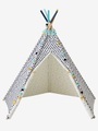 Tipi Sioux weiss/bedruckt