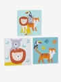 3er-Set Bilder Sweet Jungle mehrfarbig