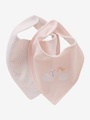 2er-Pack Baby Lätzchen, Dreieckstuch pack rosa/schwan