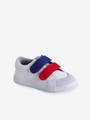 Stoffschuhe für Baby Jungen, Klettverschluss weiss