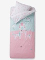 VERTBAUDET, Gäste-Bettwäscheset ,,Einhörner ohne Decke rosa