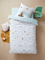 VERTBAUDET, Set aus Bett- und Kissenbezug ,,Happy Love weiß
