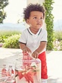 Poloshirt für Baby Jungen, Stickerei weiß