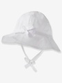 Baby Mädchen Sonnenhut weiss