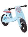 Holz-Laufrad Scooter weiss/mehrfarbig