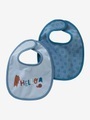 2er-Pack Lätzchen Baby-Zirlis blau/waldtiere