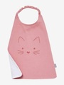 Großes Lätzchen mit Namensstickerei rosa