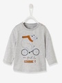 Longsleeve für Baby Jungen hellgrau meliert