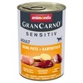 Animonda GranCarno Adult Sensitive 6 x 400 g - Reine Pute & Kartoffeln