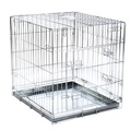 zooplus Exclusive, Transportkäfig Double Door mit Kuschelkissen - L 63 x B 55 x H 61 cm