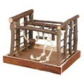 Trixie Holzspielplatz Natural Living für Sittiche - L 35 x B 29 x H 25 cm