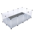 TIAKI Indoor Freigehege für Kleintiere zum Stecken mit Boden - L 145 x B 75 x H 46 cm