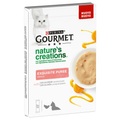 5 x 10 g Gourmet Nature's Creations Katzensnack zum Sonderpreis! - Lachs & Karotten
