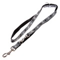 Trixie, Trixie Hundeleine Pfoten Silver Reflect - 200 cm lang, 20 mm breit