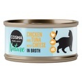 Cosma Nature 6 x 70 g - Hühnchen & Thunfisch mit Käse