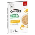 5 x 10 g Gourmet Nature's Creations Katzensnack zum Sonderpreis! - Huhn & Kürbis